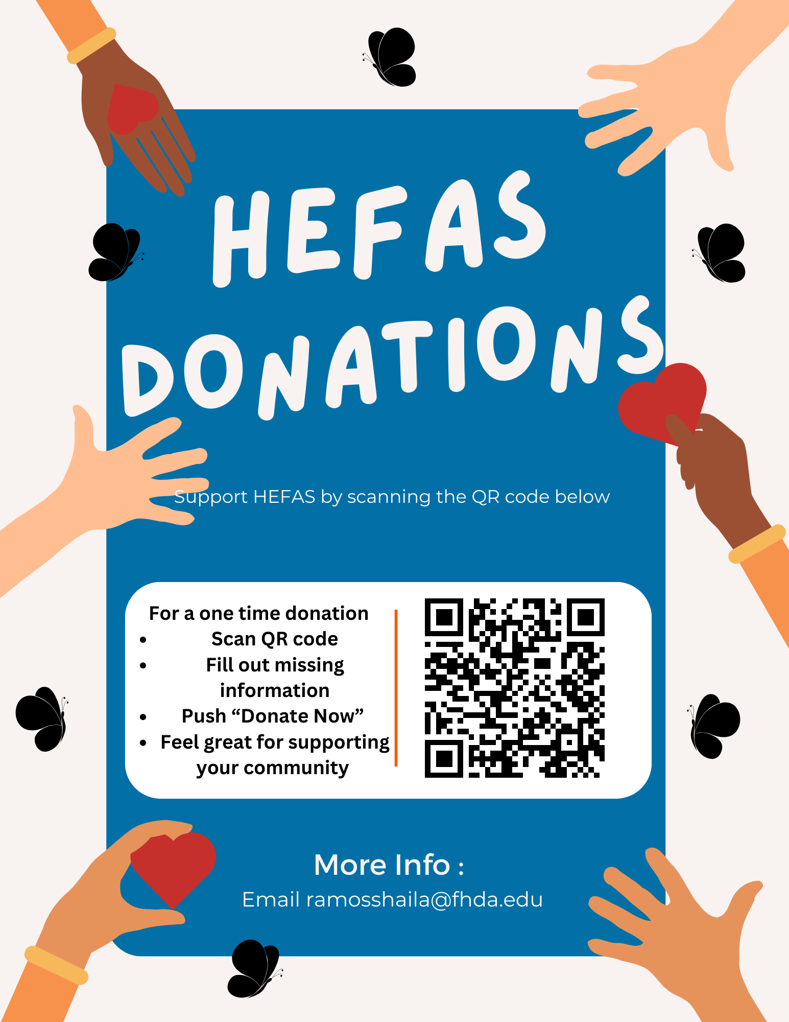 One Time Donation Flyer