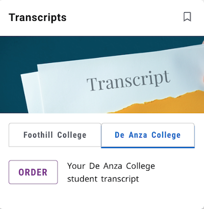 transcripts icon from MyPortal