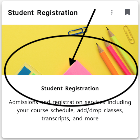 MyPortal registration card