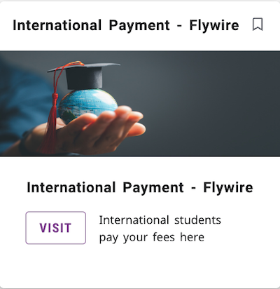 Flywire myportal card