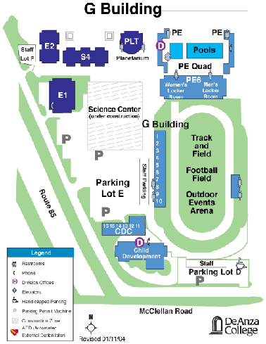 image of detailed campus map