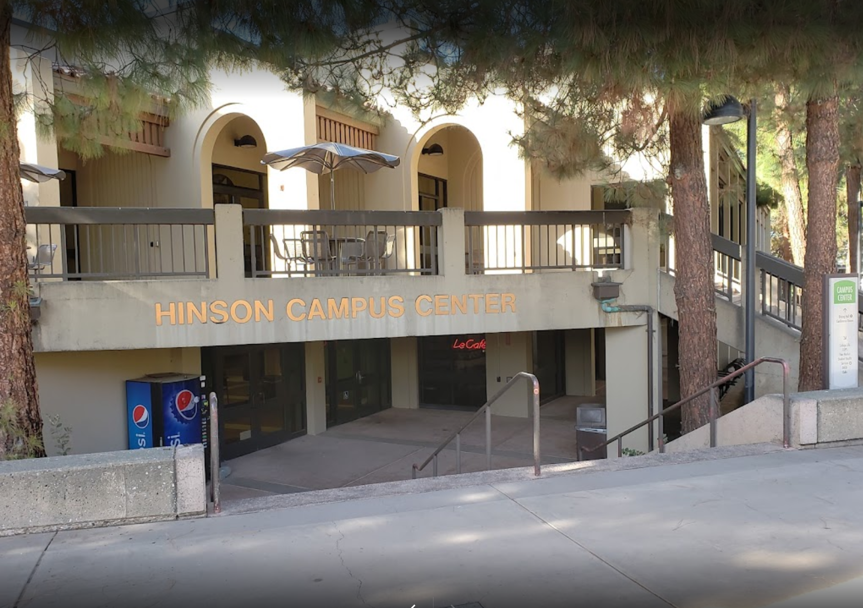 Front of the Hinson Campus Center