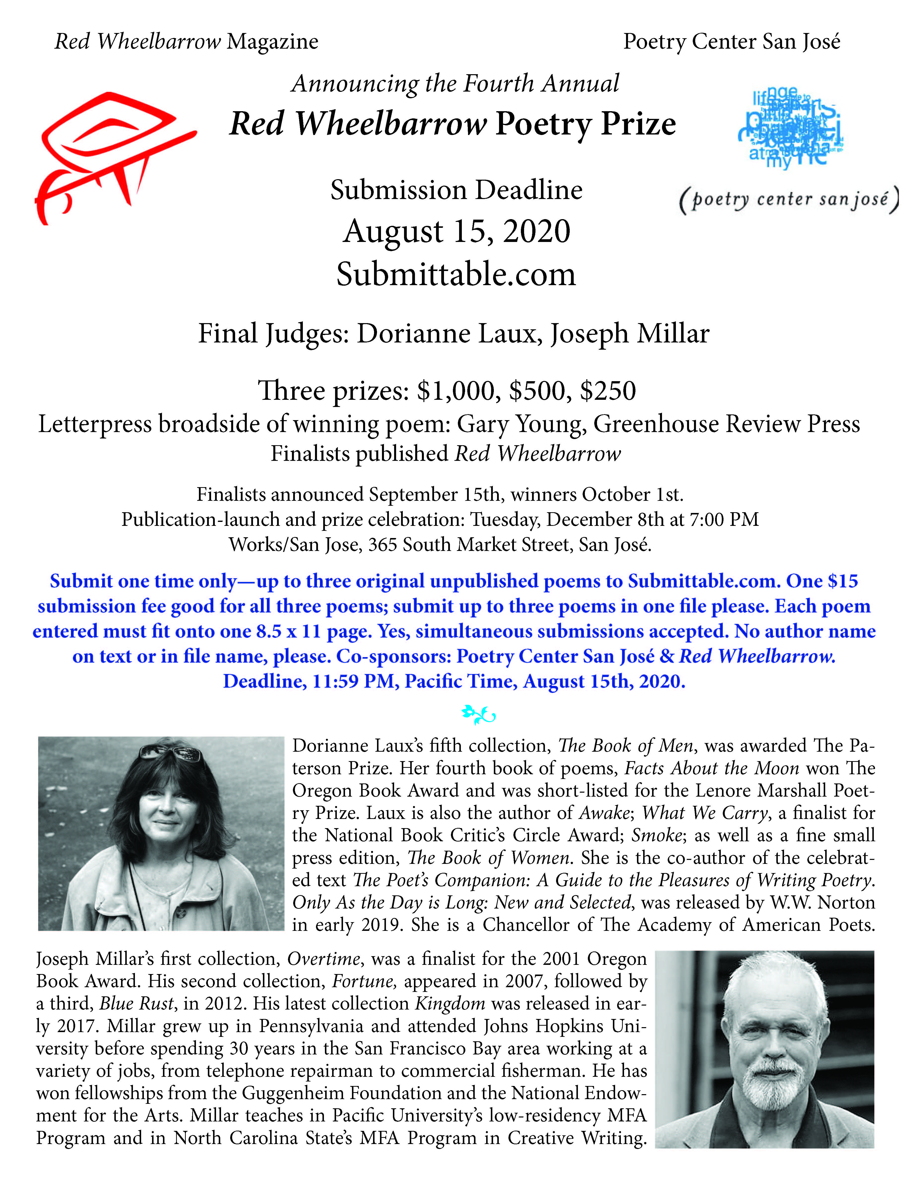 National Edition Prize Flyer, Red WHeelbarrow 2020