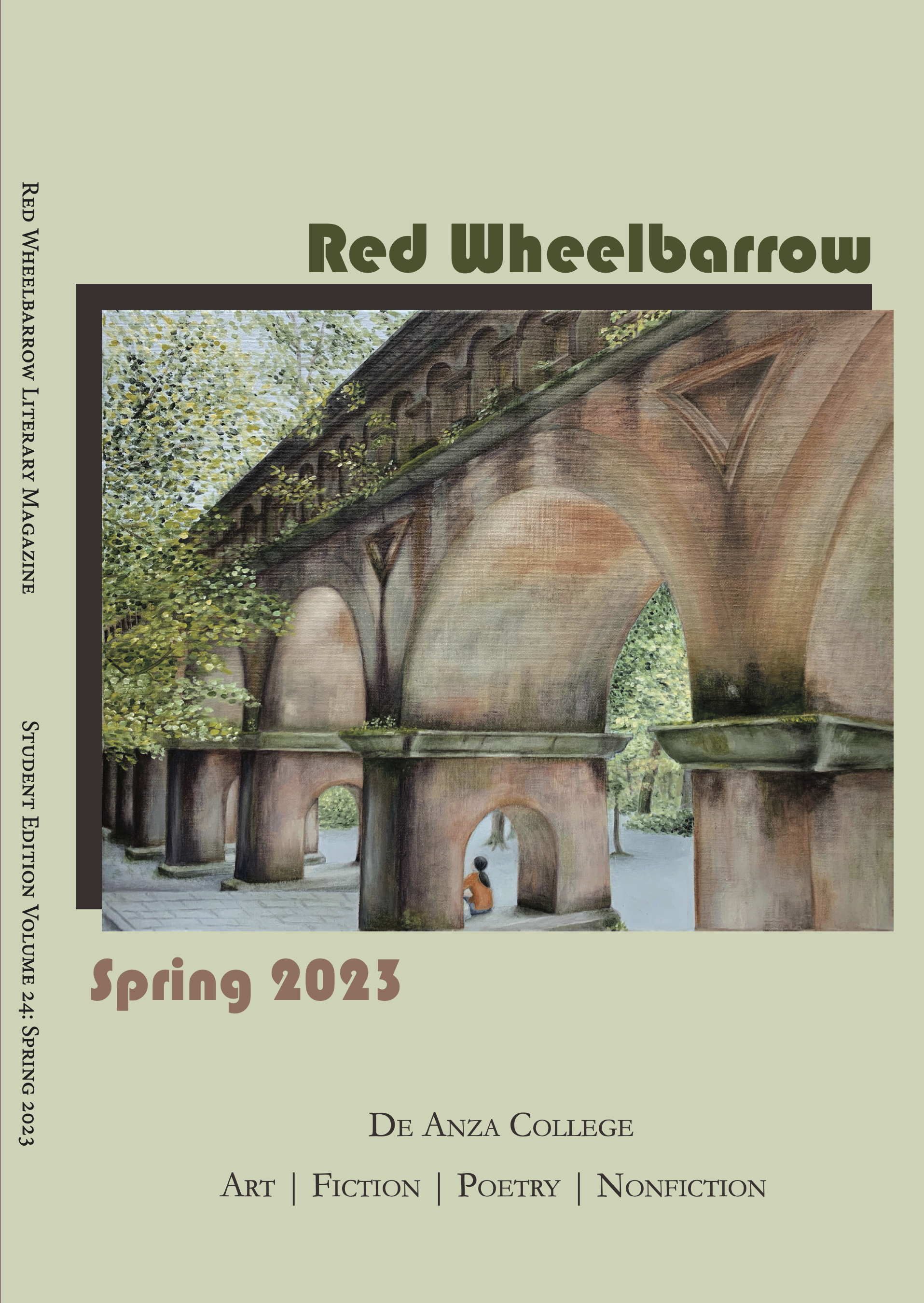 Cover & spine of 2023 Red Wheelbarrrow Student Edition
