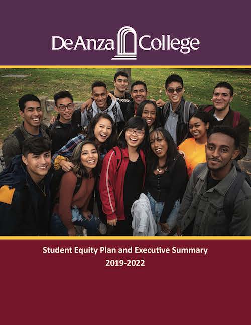 Student Equity Plan report cover showing group of students smilinghands