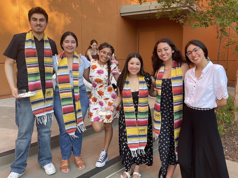 LEAD students with stoles