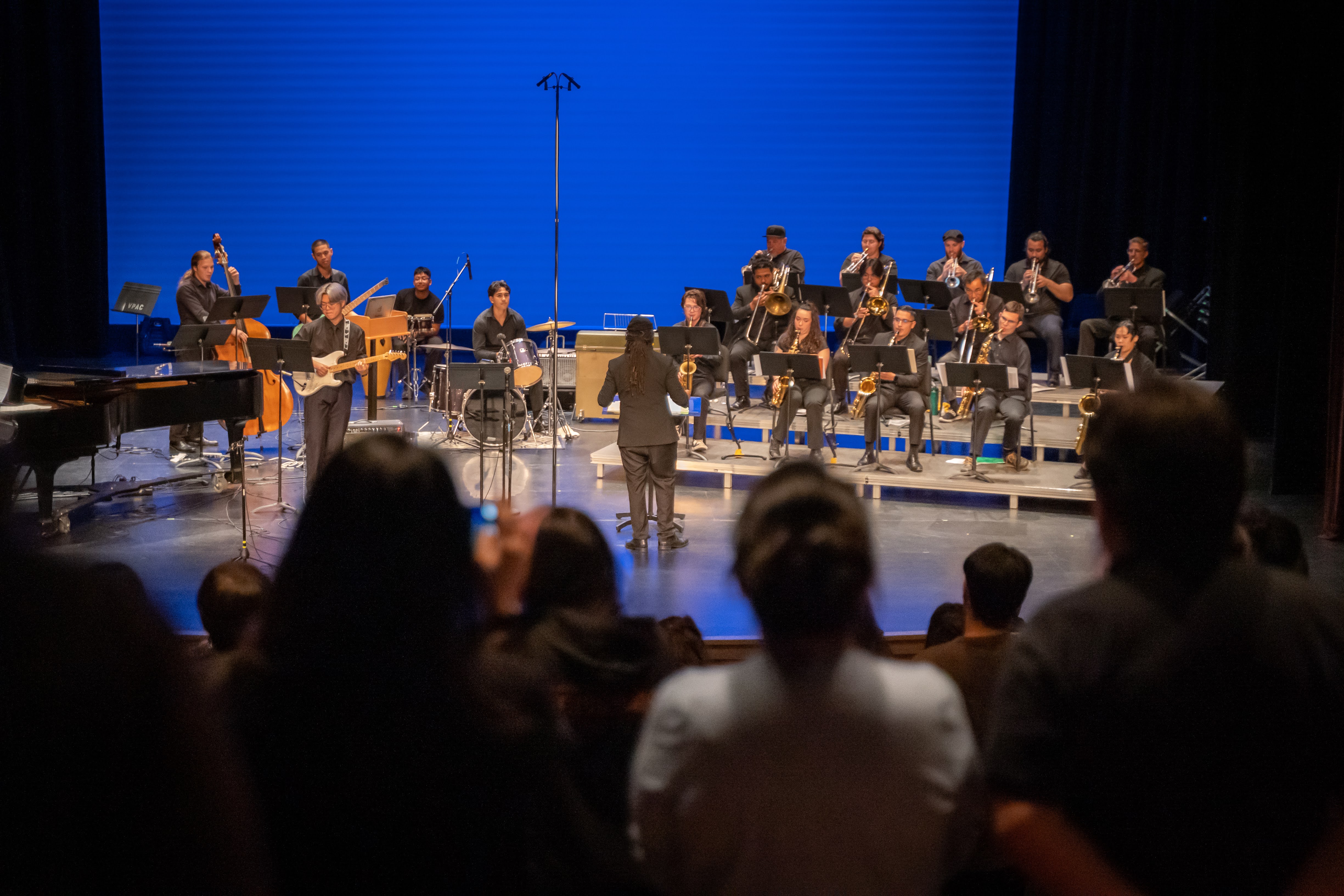 Jazz Ensemble Performing at Stage