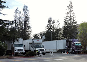 film crew trucks