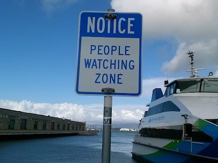 sign: People Watching Zone