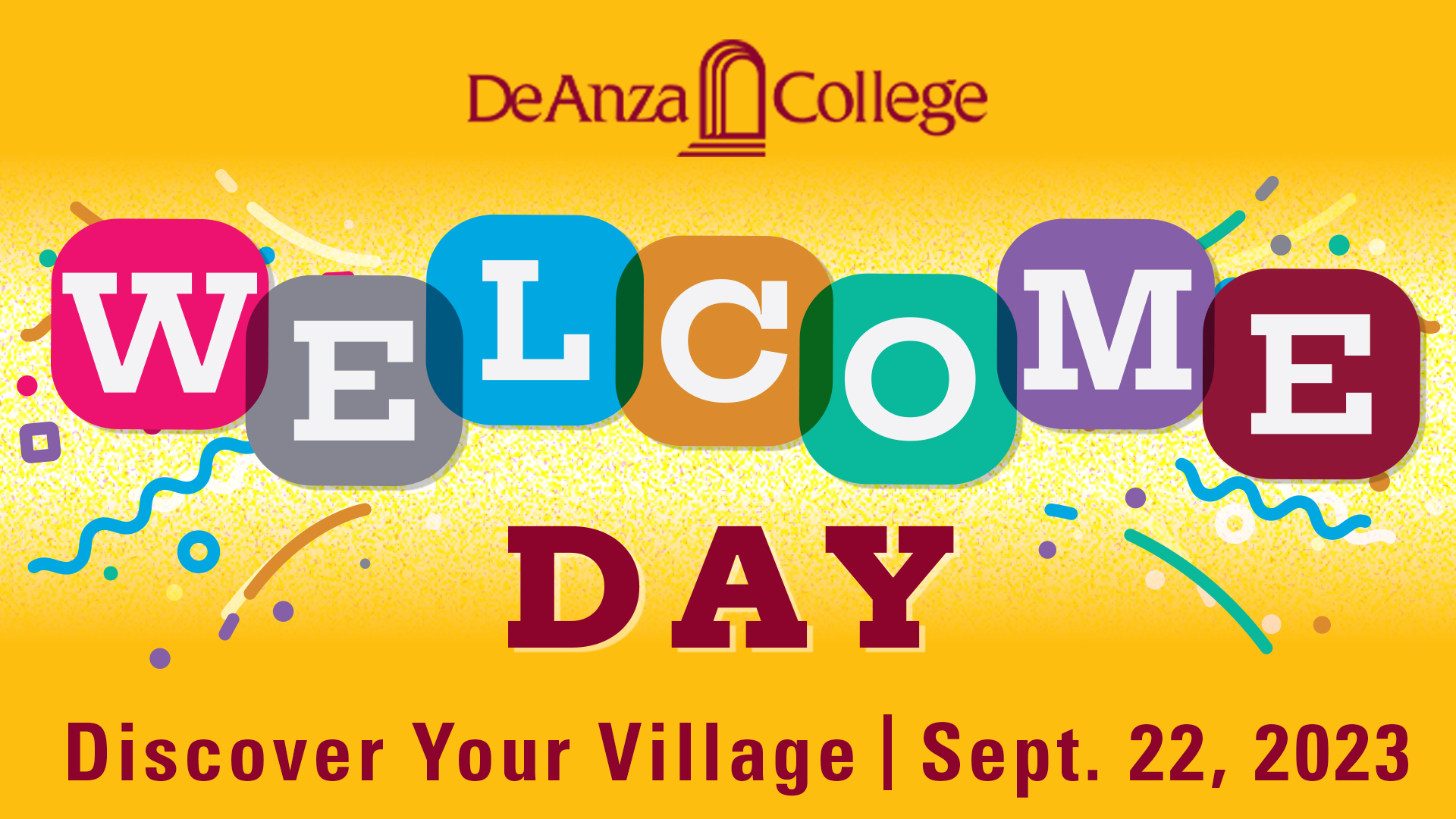 De Anza College Welcome Day Discover Your Village Sept. 22, 2023
