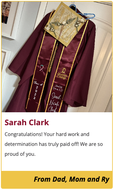 Congrats Sarah Clark