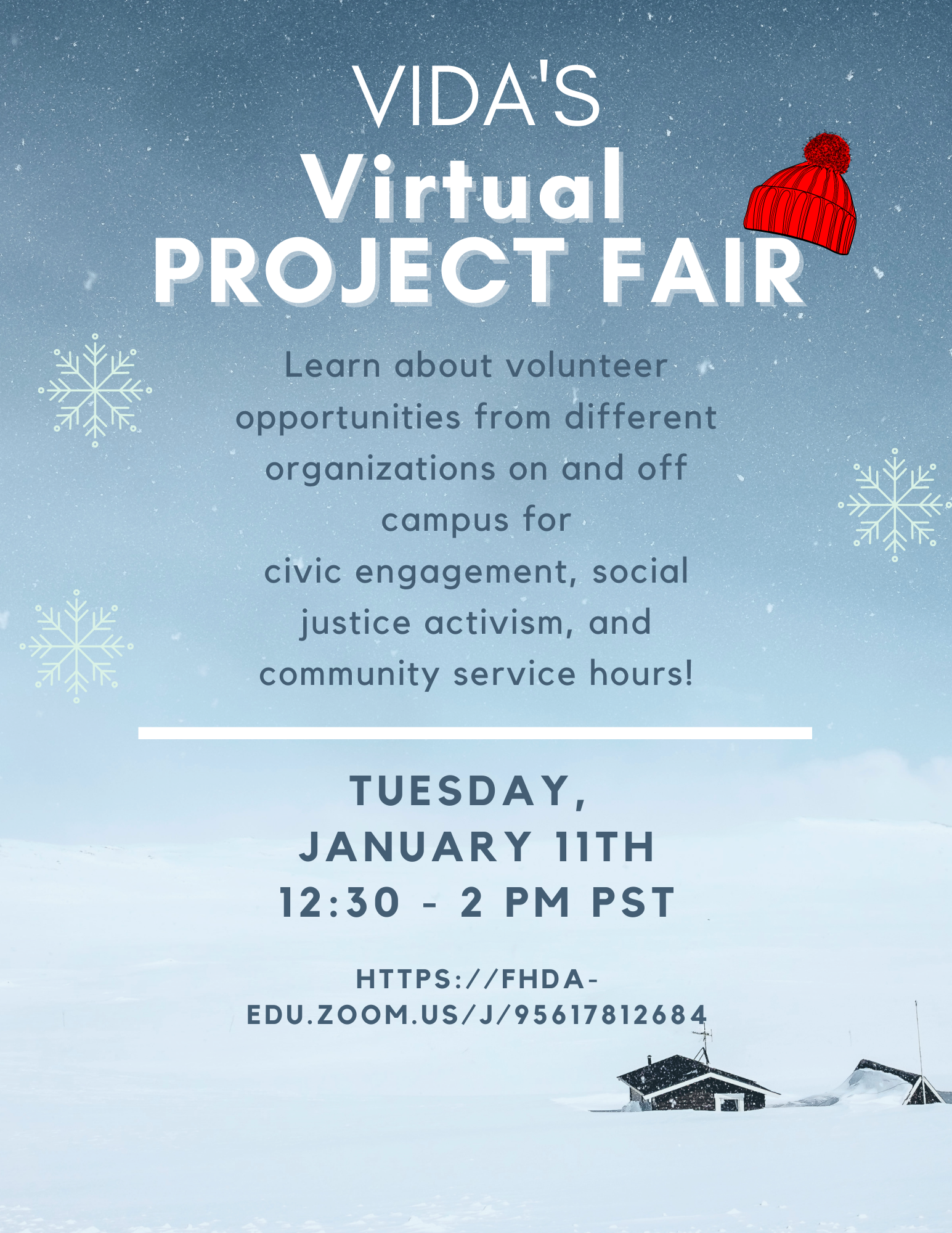 vida's virtual project fair flyer