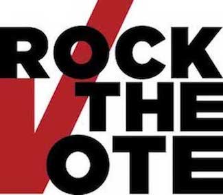 rock the vote logo and link
